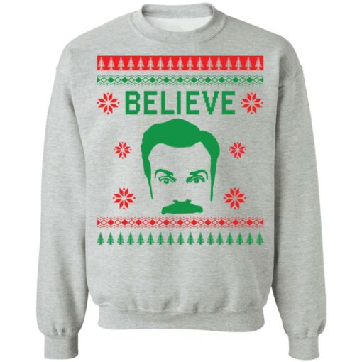 Ted Lasso believe Christmas sweater $19.95 redirect10112021081010