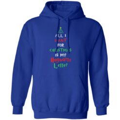 All I want for Christmas is my hogwarts letter Christmas sweater $19.95
