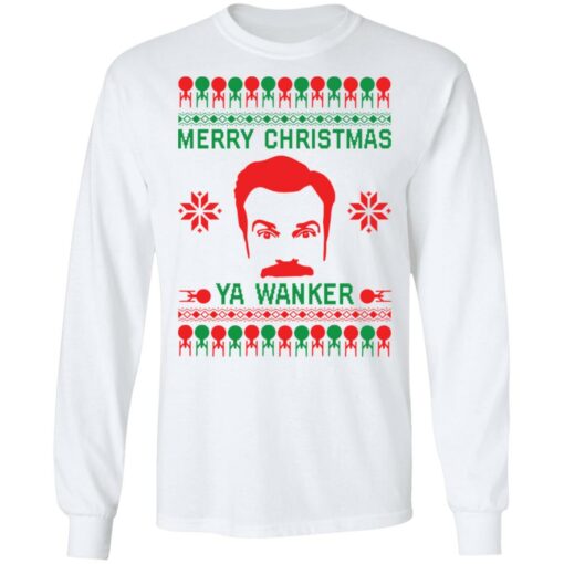 Ted Lasso Merry Christmas ya wanker Christmas sweater $19.95