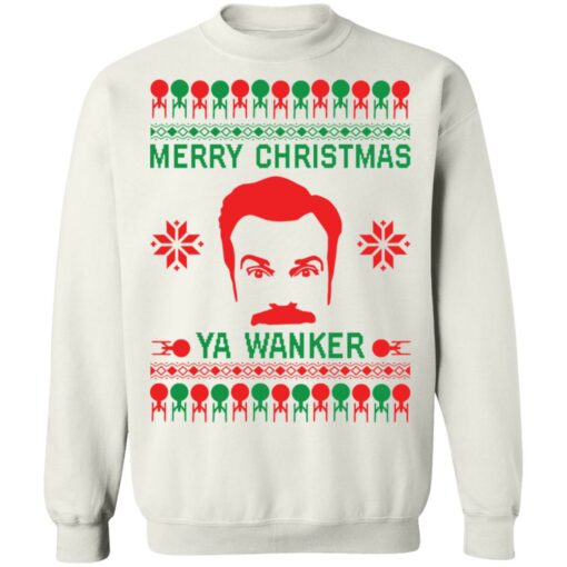 Ted Lasso Merry Christmas ya wanker Christmas sweater $19.95