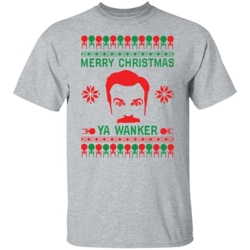 Ted Lasso Merry Christmas ya wanker Christmas sweater $19.95