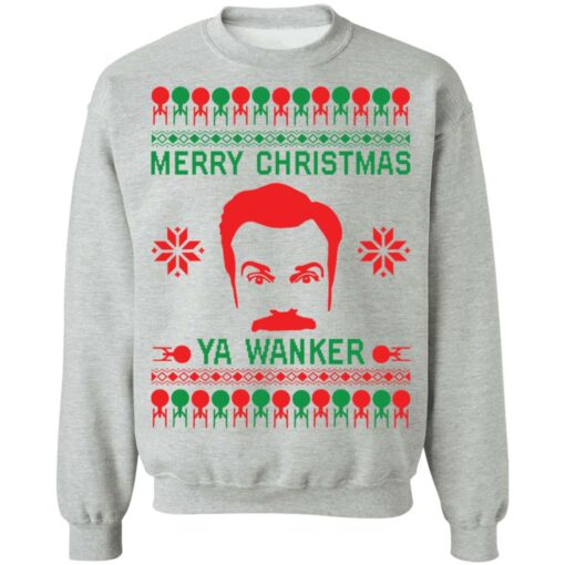 Ted Lasso Merry Christmas ya wanker Christmas sweater $19.95