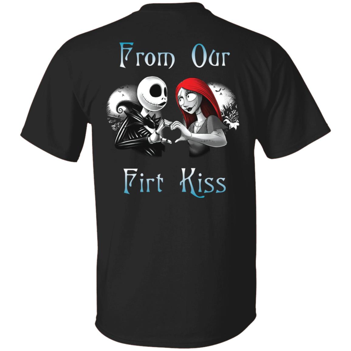 Jack Skellington and Sally from our first kiss couple shirt Jack Skellington and Sally from our first kiss couple shirt $24.95