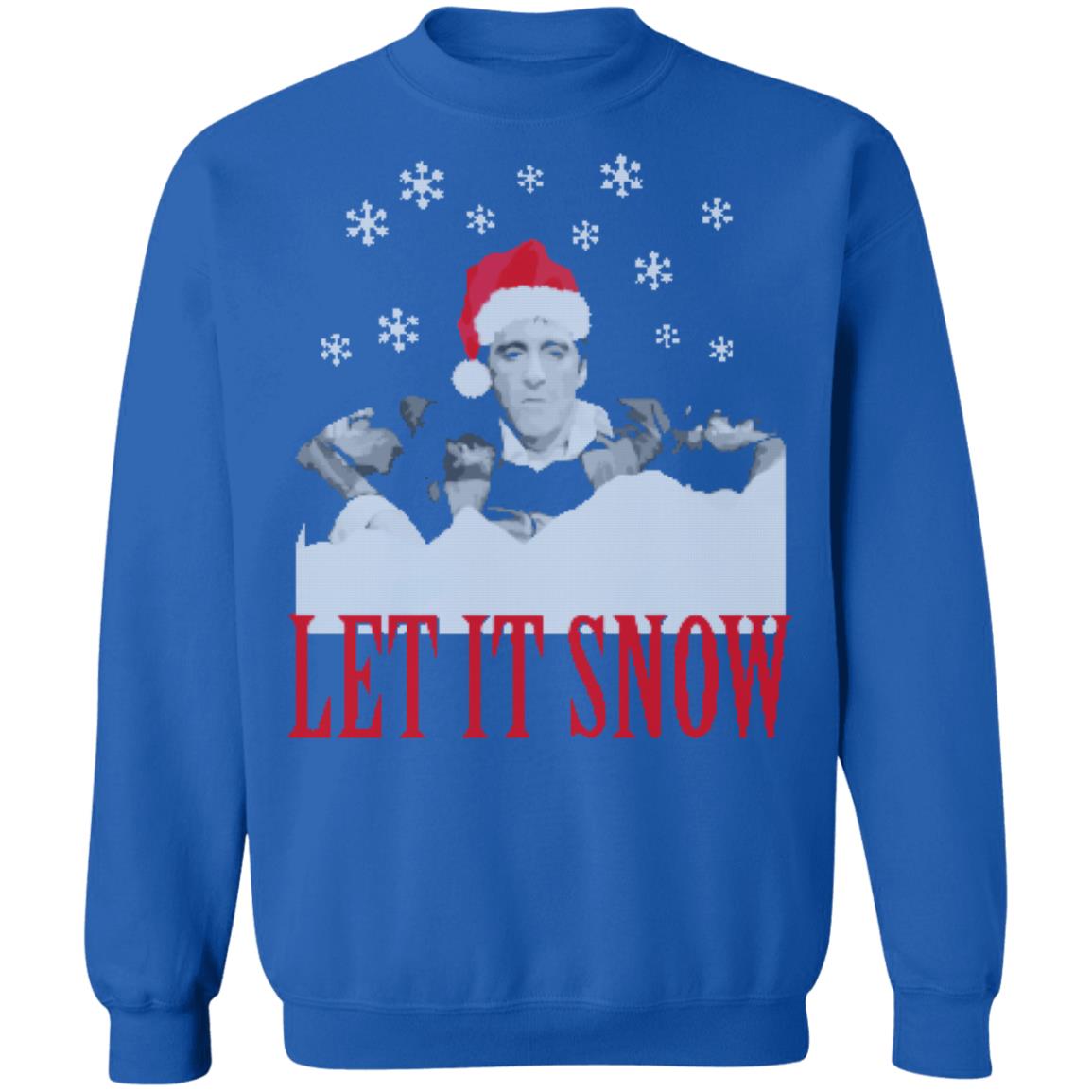 Let it snow scarface sweater clearance