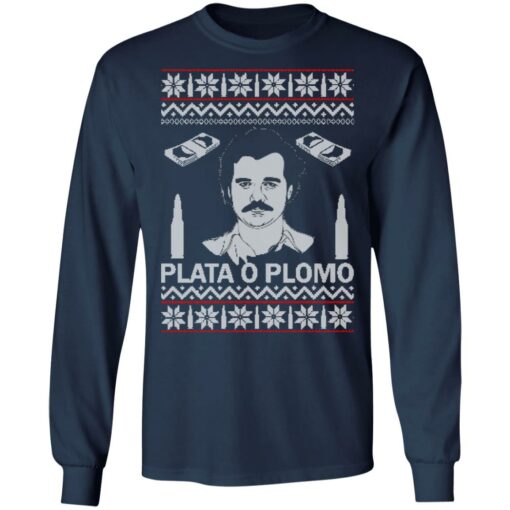 Pablo Escobar narcos plata O Plomo Christmas sweater $19.95
