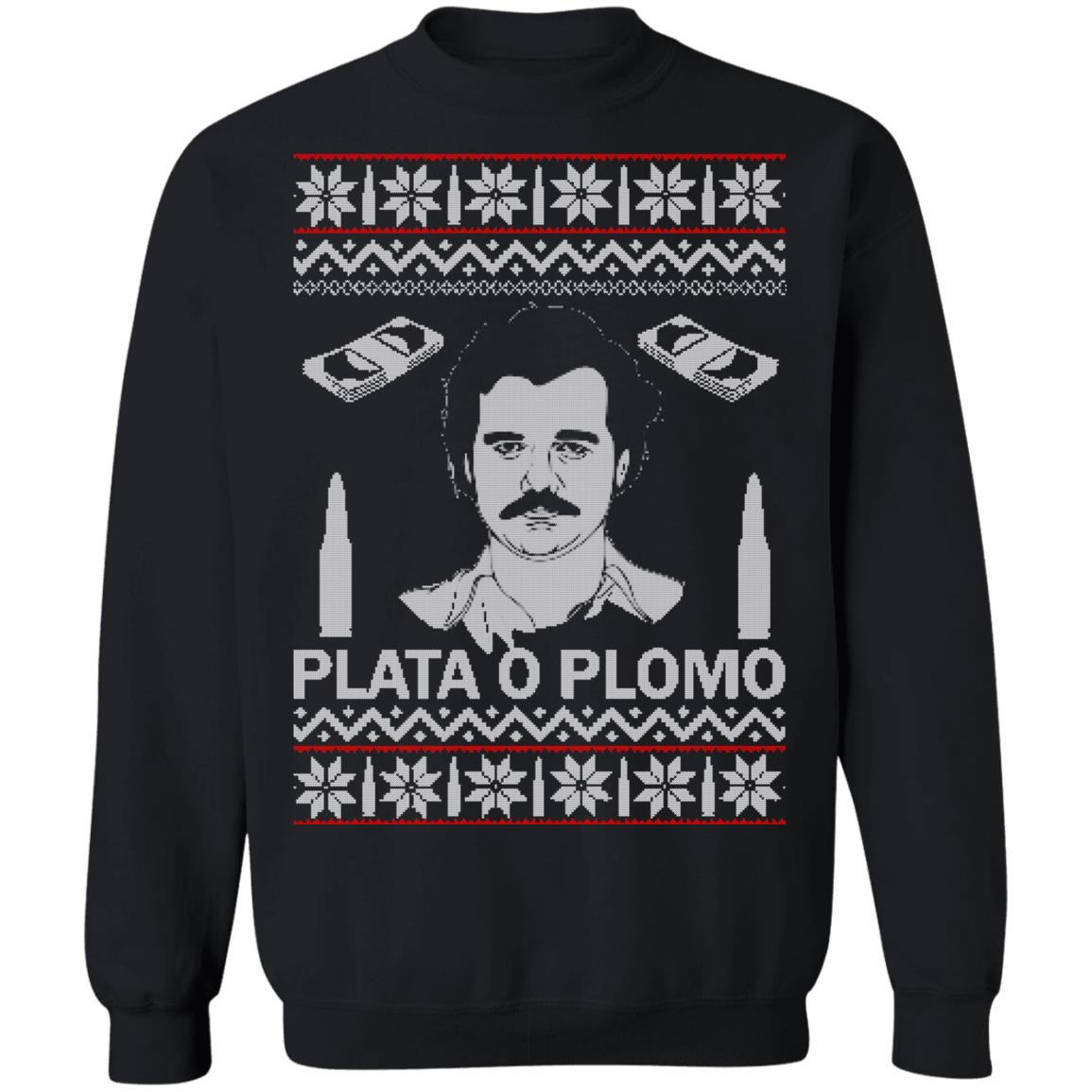 Pablo Escobar Narcos Plata O Plomo Christmas Sweater Lelemoon