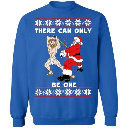 Jesus vs Santa there can only be one Christmas sweater $19.95