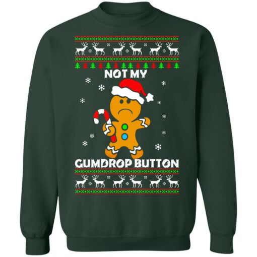 Gingerbread not my gumdrop button Christmas sweater $19.95
