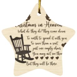 Christmas in Heaven what do they do they come down ornament $12.75