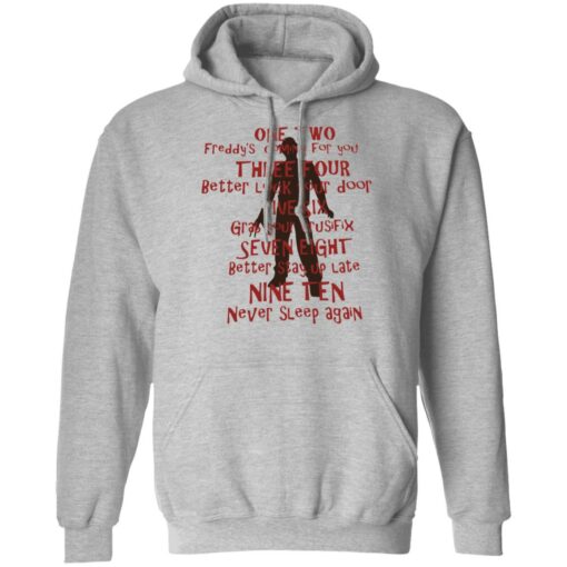 One two Freddy's coming for you shirt $19.95 redirect10152021031017 1