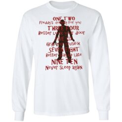 One two Freddy's coming for you shirt $19.95 redirect10152021031017