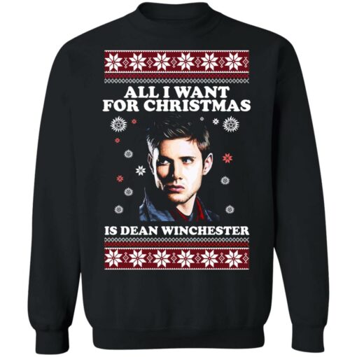 All i want for christmas is dean winchester Christmas sweater $19.95 redirect10152021051054 6