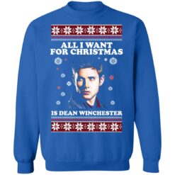 All i want for christmas is dean winchester Christmas sweater $19.95