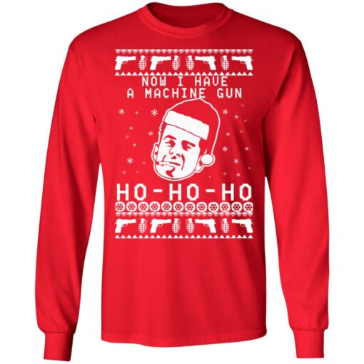 Bruce will now i have a machine gun ho ho ho Christmas sweater $19.95