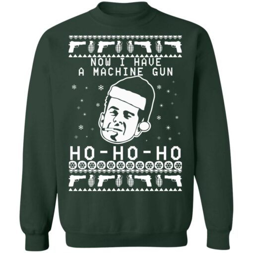 Bruce will now i have a machine gun ho ho ho Christmas sweater $19.95