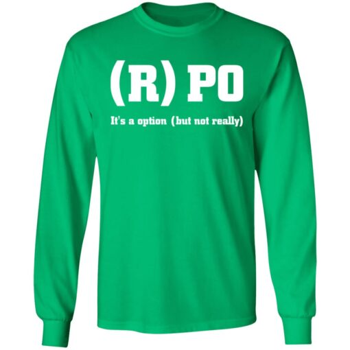 RPO it's a option but not really shirt $19.95