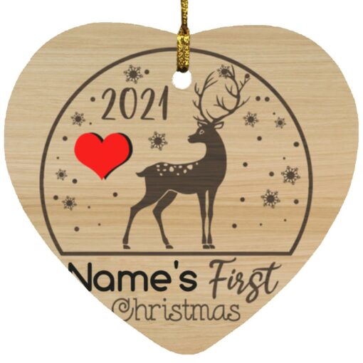 Personalized Deer Baby's First Christmas 2021 Ornament $12.75 redirect10152021111059 1