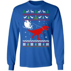 Santa Claus rides in a sleigh on the dinosaur Christmas sweater $19.95 redirect10182021011028 1