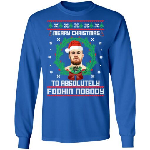 Conor McGregor merry Christmas to absolutely fookin nobody Christmas sweater $19.95 redirect10182021021025 1