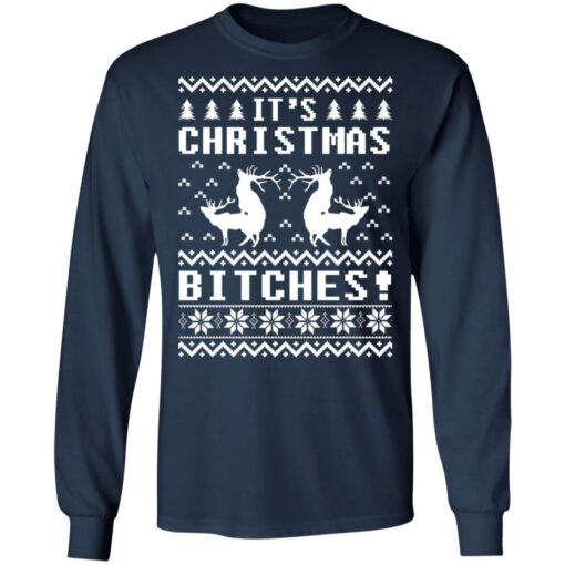 It's Christmas bitches Ugly Humping Reindeer Christmas sweater $19.95 redirect10182021021035 2