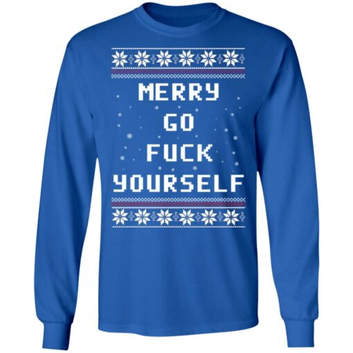 Merry go f*ck yourself Christmas sweatshirt $19.95 redirect10182021031036 1