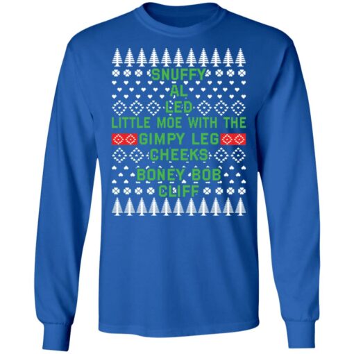 Snuffy al led little moe with the gimpy leg cheeks Christmas sweater $19.95 redirect10182021051030 1