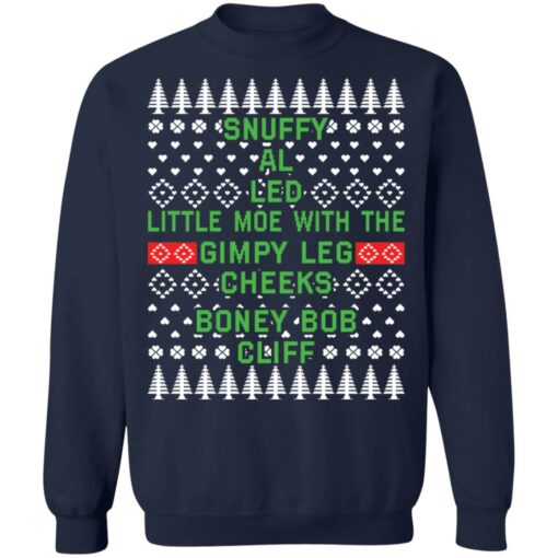 Snuffy al led little moe with the gimpy leg cheeks Christmas sweater $19.95 redirect10182021051030 7
