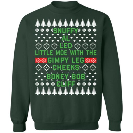 Snuffy al led little moe with the gimpy leg cheeks Christmas sweater $19.95 redirect10182021051030 8