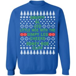 Snuffy al led little moe with the gimpy leg cheeks Christmas sweater $19.95 redirect10182021051030 9