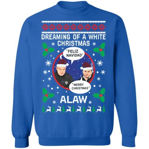 Leeds Marcelo Bielsa Feliz Navidad Dreaming of a white Christmas sweater $19.95