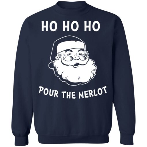 Santa Claus ho ho ho pour the merlot Christmas sweater $19.95 redirect10192021231049 6
