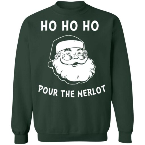 Santa Claus ho ho ho pour the merlot Christmas sweater $19.95 redirect10192021231049 8
