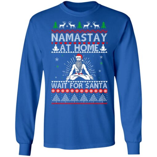 Tacky namastay at home wait for Santa Christmas sweater $19.95 redirect10202021031024 1
