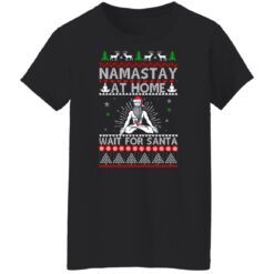 Tacky namastay at home wait for Santa Christmas sweater $19.95 redirect10202021031025 8