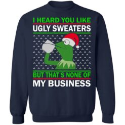 Kermit The Frog i heard you like ugly sweaters Christmas sweater $19.95 redirect10212021011042 7