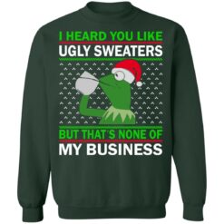 Kermit The Frog i heard you like ugly sweaters Christmas sweater $19.95 redirect10212021011042 8