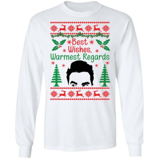 David Rose best wishes Warmest Regards Christmas sweater $19.95 redirect10212021071011 1