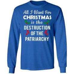 All i want for Christmas is the destruction of the patriarchy Christmas sweater $19.95