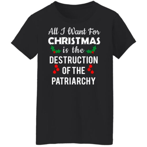 All i want for Christmas is the destruction of the patriarchy Christmas sweater $19.95 redirect10222021001031 11