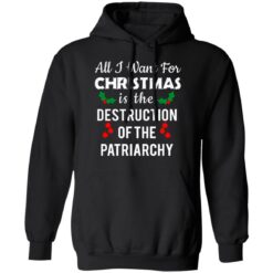 All i want for Christmas is the destruction of the patriarchy Christmas sweater $19.95