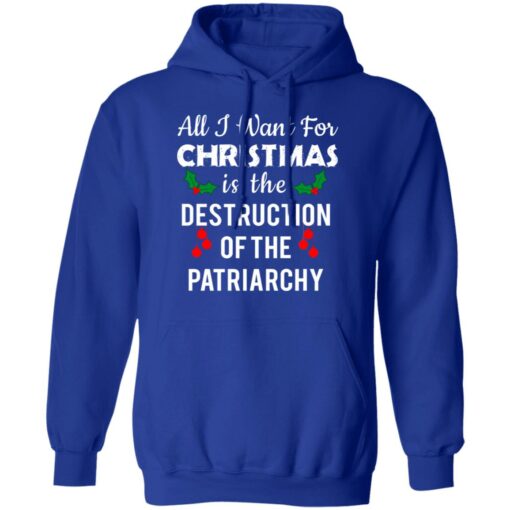 All i want for Christmas is the destruction of the patriarchy Christmas sweater $19.95