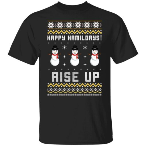 Happy Hamildays rise up Christmas sweater $19.95 redirect10222021001048 10