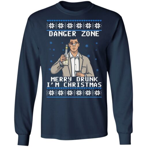 Archer danger zone Merry drunk i'm Christmas sweater $19.95