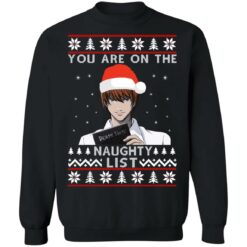 Death note you are on the naughty list Christmas sweater $19.95 redirect10222021011057 6