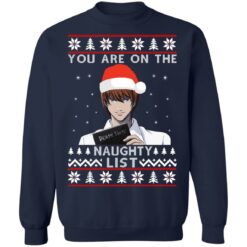 Death note you are on the naughty list Christmas sweater $19.95 redirect10222021011057 7