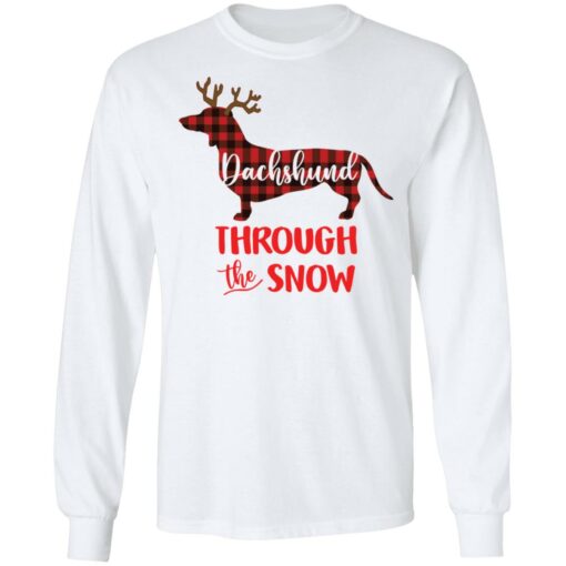 Dachshund through the snow Christmas shirt $19.95 redirect10272021071047 1