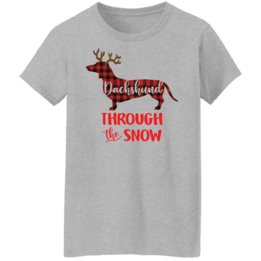 Dachshund through the snow Christmas shirt $19.95