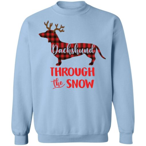 Dachshund through the snow Christmas shirt $19.95