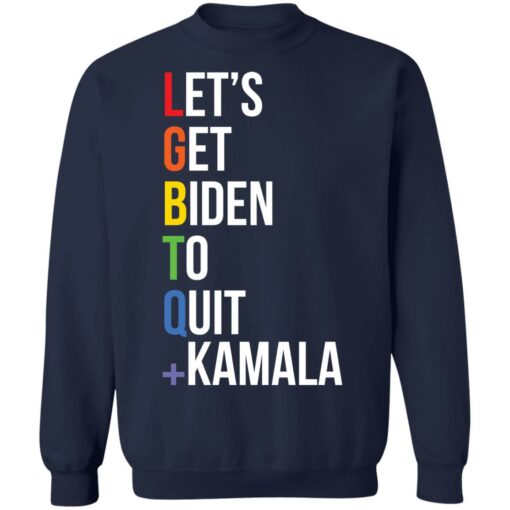 LGBT Let's get Biden to quit shirt $19.95