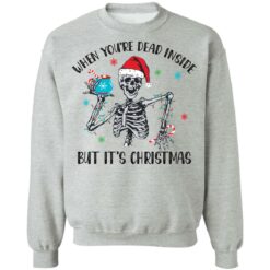 Skeleton when you're dead inside but it's Christmas shirt $19.95 redirect10282021031020 4